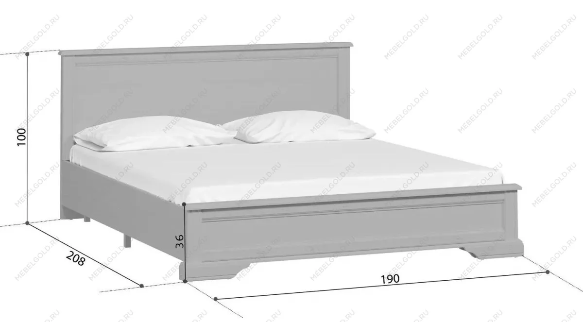 Кровать Стилиус LOZ180х200 (Орех донской) | изображение 1