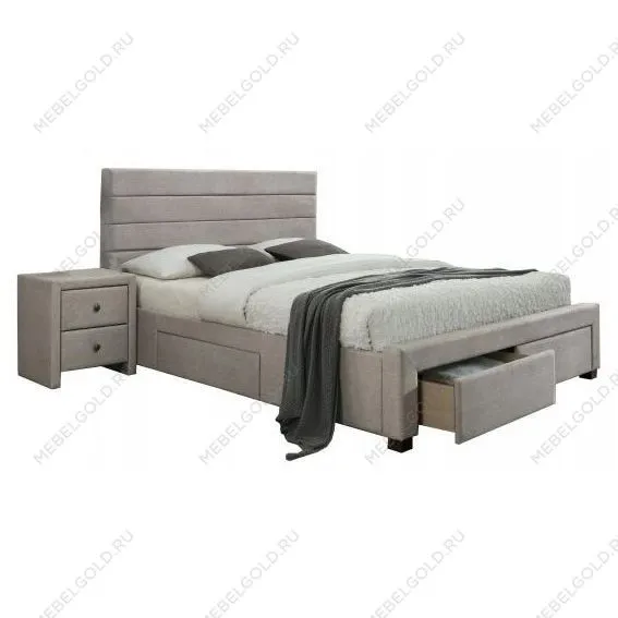 Кровать Halmar KAYLEON 160 (бежевый)