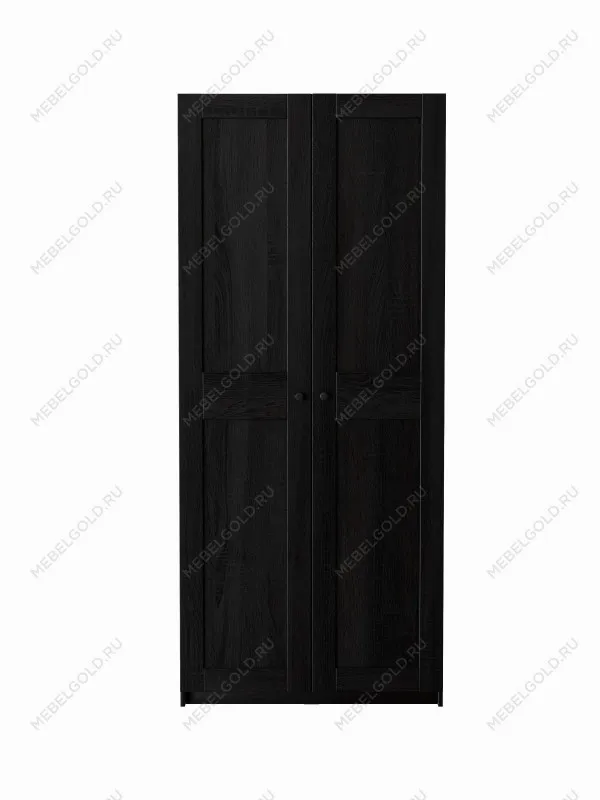 Шкаф Макс, 2 двери, 100х38х233 см, черно-коричневый, дуб венге | изображение 1