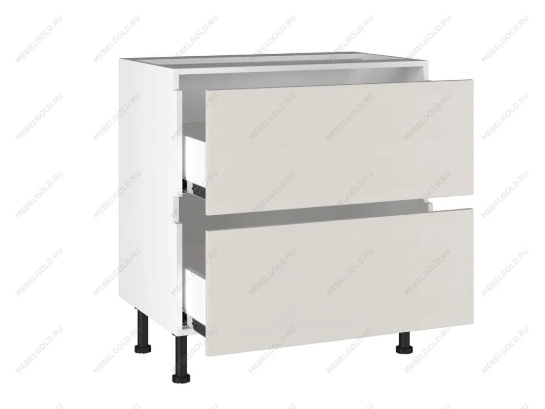 Стол с ящиками СЯ-(2)-80, Виста (800*523*870) Экокожа Белый, 26215 | изображение 1