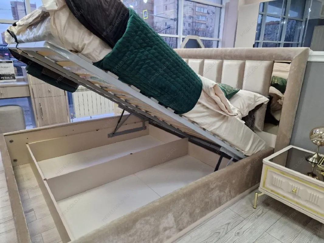 Ящик с подъемным механизмом Замира 180x200 см бежевый | изображение 3