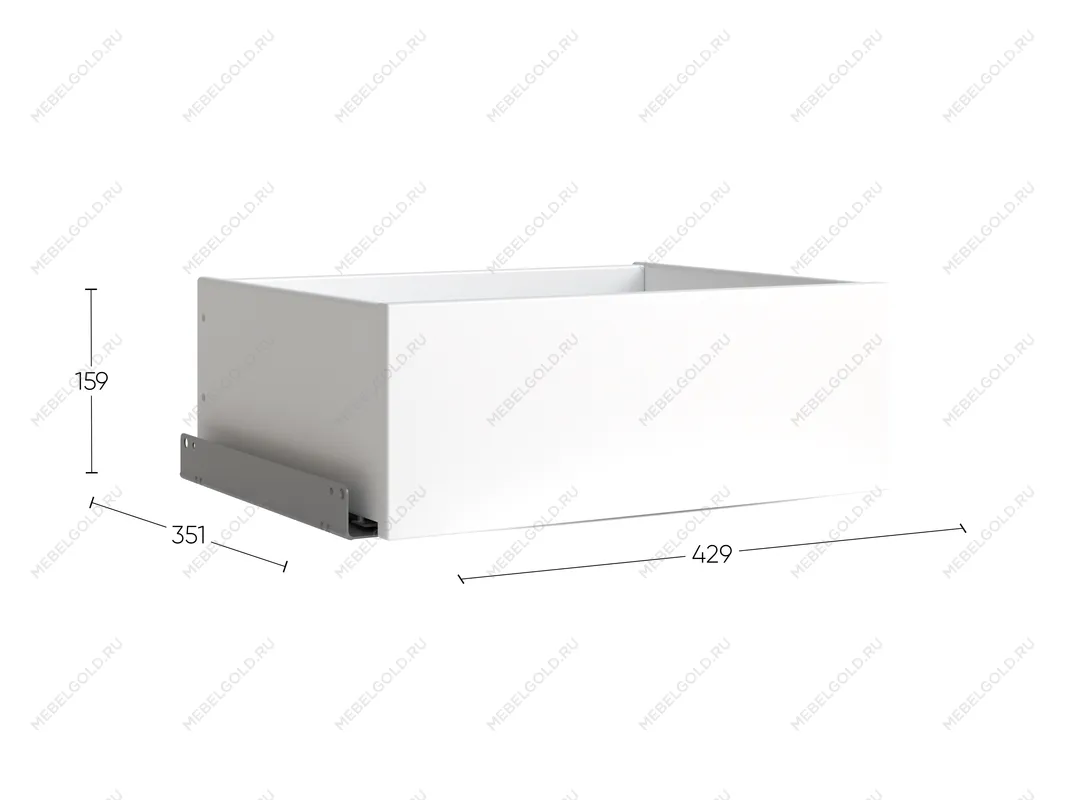 Ящик МАКС выдвижной в узкий однодверный шкаф, ДСП, цвет Дуб Венге | изображение 2