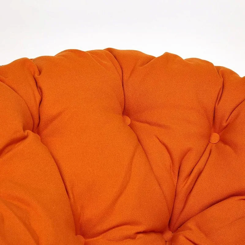 Кресло-качалка Papasan с подушкой Коньяк, оранжевый | изображение 4