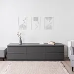 КАСТОР (KULLEN) тумба 6 ящиков серая | изображение 4