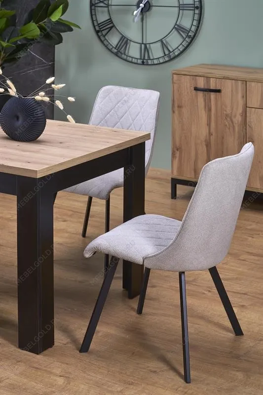 Стол обеденный Halmar BAGIO 120 раскладной (дуб артизан/черный) | изображение 12