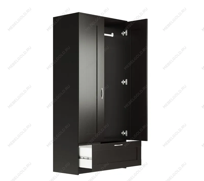 БРИМНЭС / СИРИУС Шкаф ИКЕА / IKEA комбинированный 2 двери и 1 ящик Дуб Венге | изображение 2