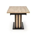 Стол обеденный Halmar LAMELLO 160 раскладной (дуб артизан/черный) | изображение 4