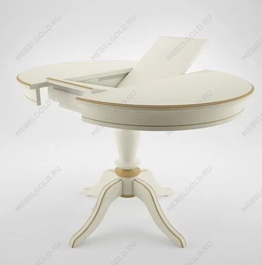 Стол Тейя (Эмаль 11/патина золото/шпон дуб) | изображение 3