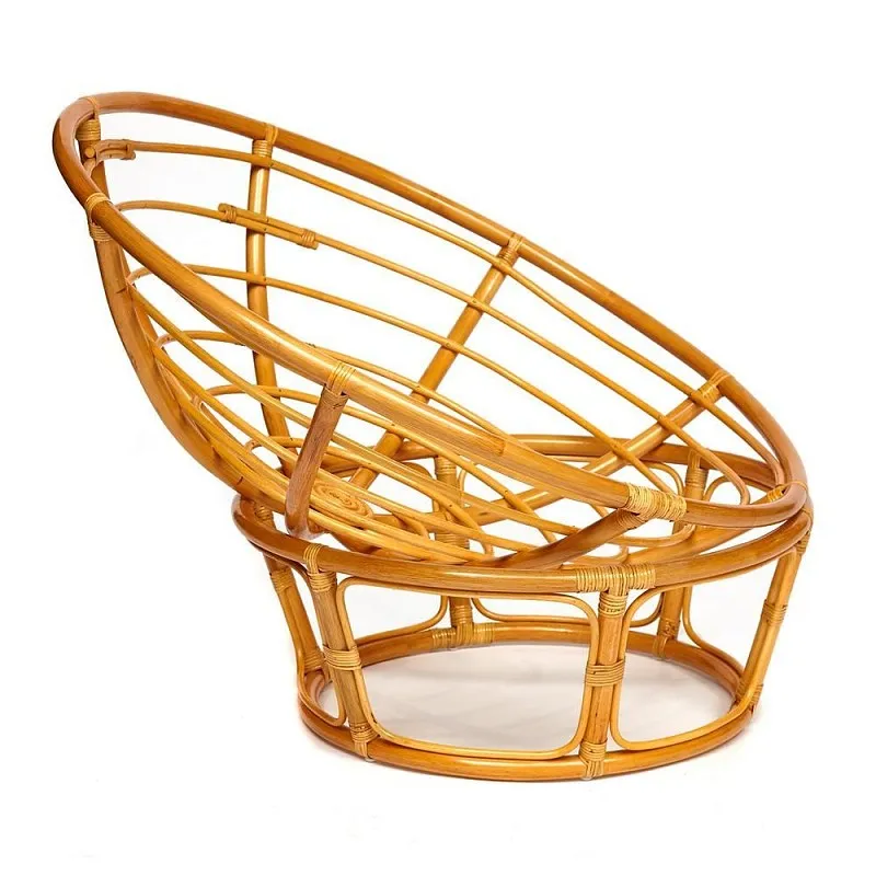 Кресло Papasan с подушкой Светлый мед, ткань | изображение 1