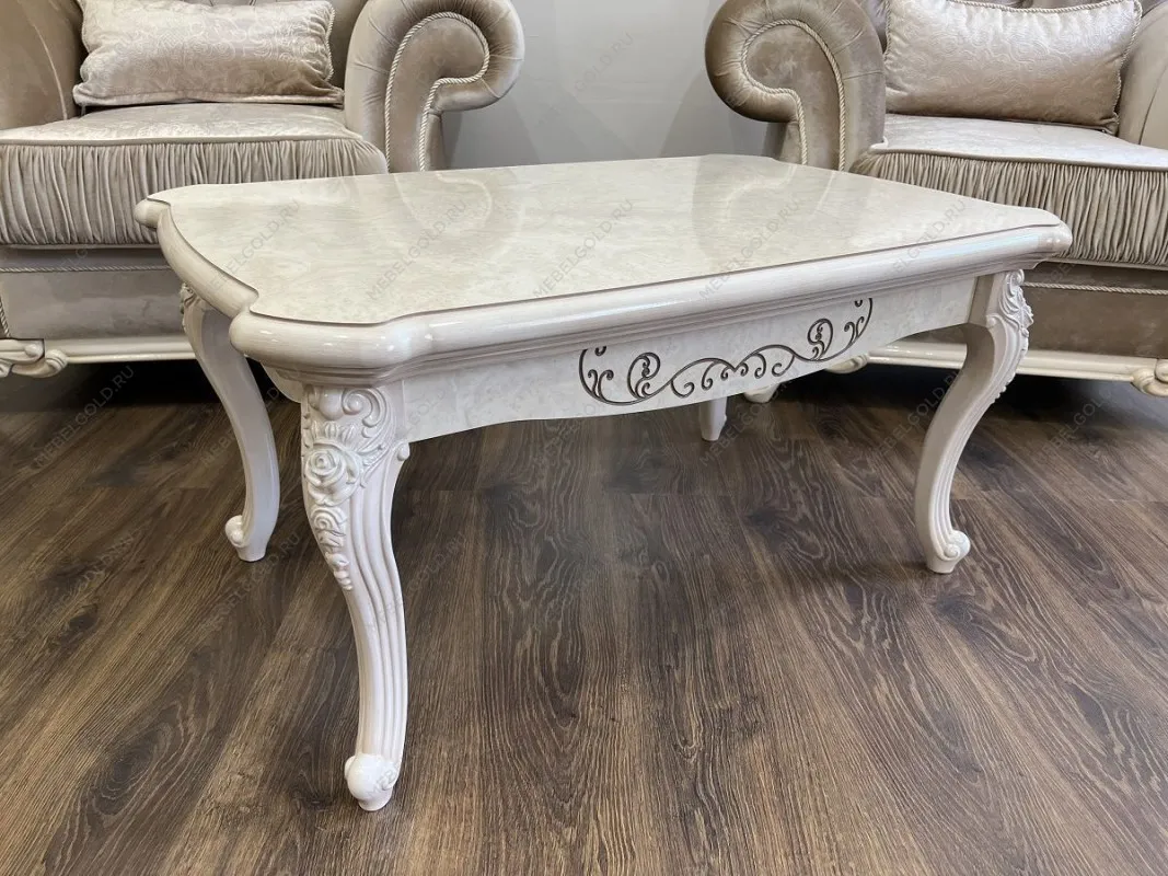 м. Марьина Роща - Столик прямоугольный Патрисия крем корень глянец