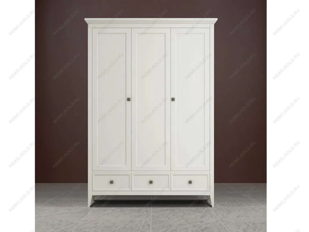 Шкаф трехстворчатый Manhattan (Молочный) | изображение 2