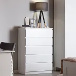 МАЛЬТА комод ИКЕА / IKEA 5 ящиков 80х121 белый | изображение 5