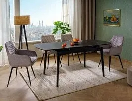 Стол обеденный Signal SENTO 120 (черный/черный)