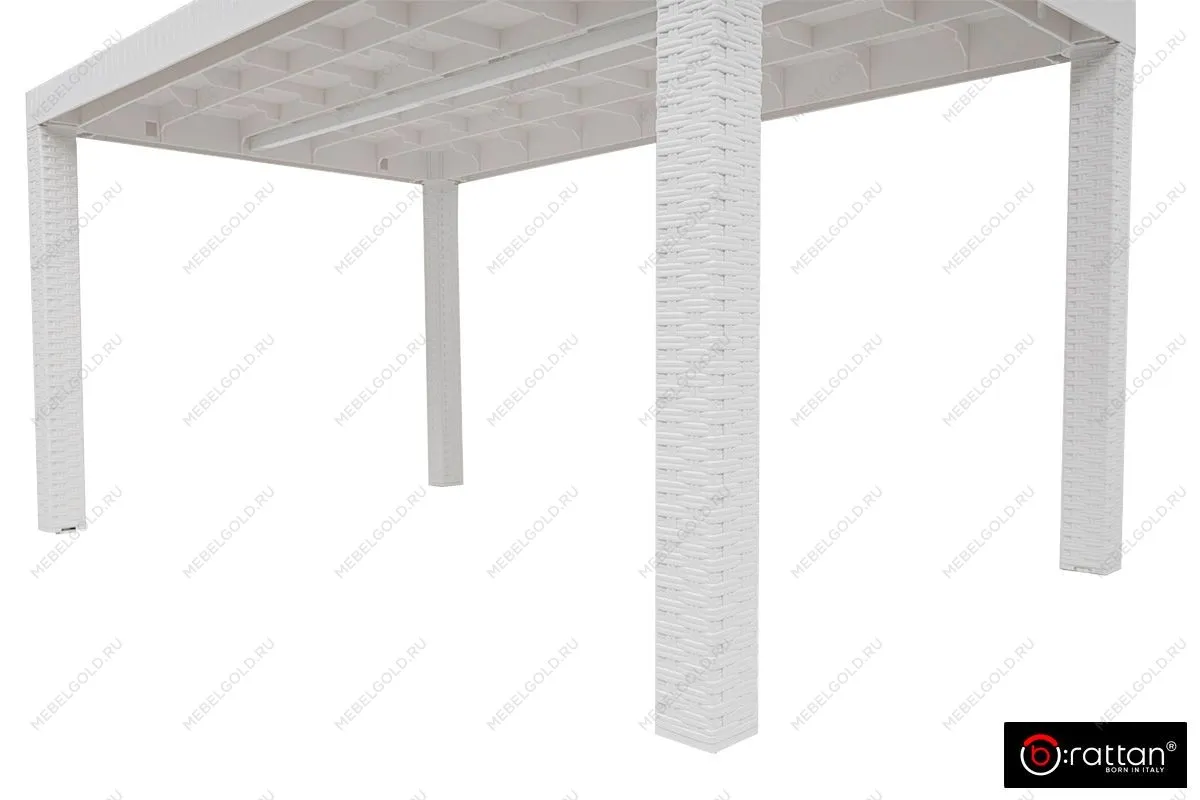 Стол B:rattan Houston 1500*900мм, белый | изображение 3