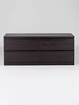 Тумба для ТВ Кастор, 4 ящика, 130х40х54 см, черная, дуб венге | изображение 6