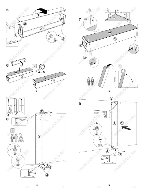 Шкаф Макс, 1 дверь, 50х38х233 см, черно-коричневый, дуб венге | изображение 12