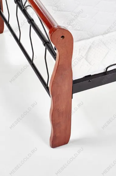 Кровать Halmar VERONICA 160 (черешня античная/черный) | изображение 3