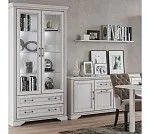 Шкаф-витрина Стилиус REG2W2S с подсветкой (Лиственница сибирская) | изображение 1