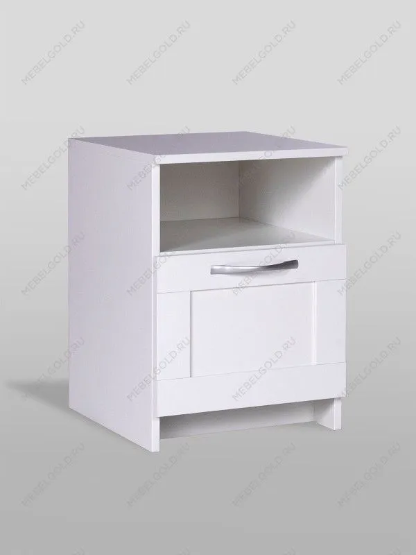 Тумба прикроватная Сириус, 1 ящик, 41х39х53 см, белая | изображение 4
