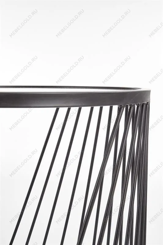 Комплект Halmar ANTILLA, 2 стола журнальных (дымчатый/черный) | изображение 4