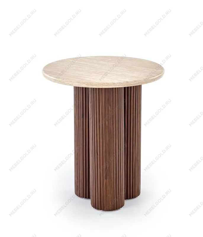 Стол журнальный Halmar DOROTEA S (травертин/орех) | изображение 9