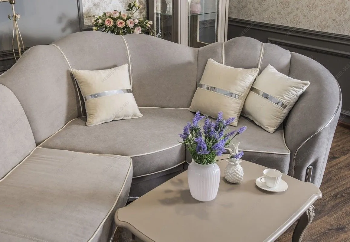 Диван Гравита угловой 3-у-1 серый серебро | изображение 5