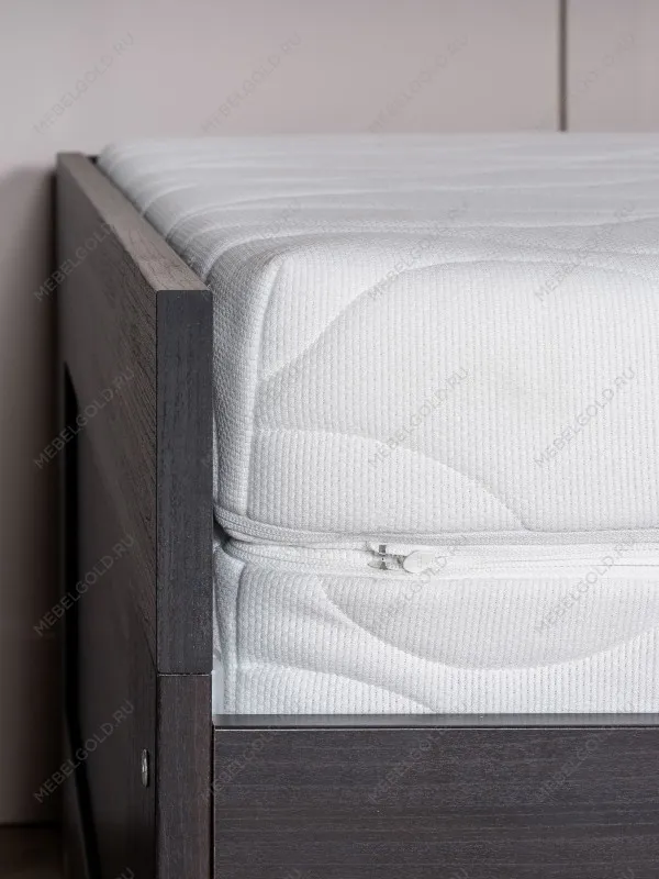 Кровать раздвижная Сириус, с ящиками, 90х200/180х200 см, дуб венге, черно-коричневая | изображение 11