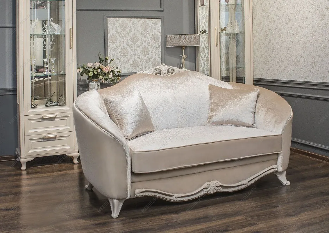 Диван Мокко 2х местный бежевый, без раскладного механизма | изображение 3