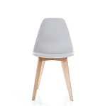 Стул кухонный Signal MORIS (светло-серый/бук) | изображение 2