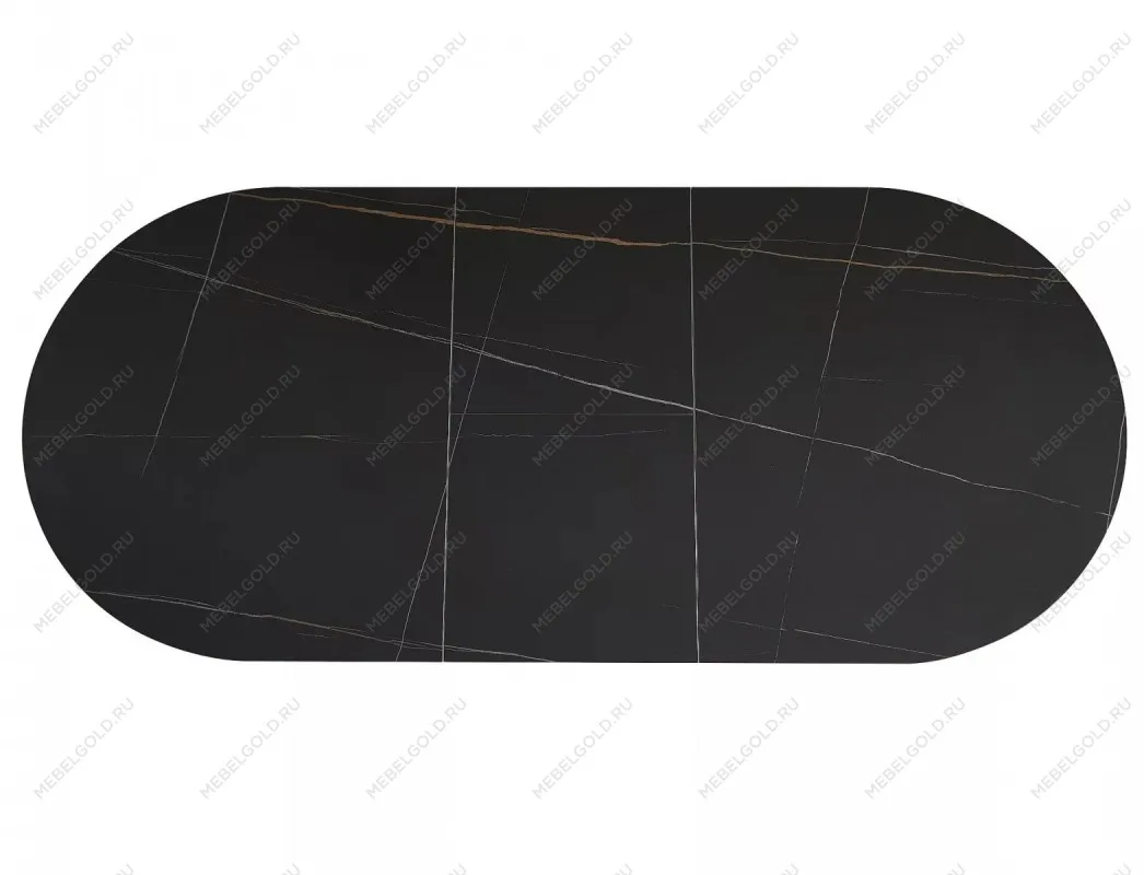 Стол обеденный Signal GASTON Ceramic 140 (черный/черный) | изображение 4