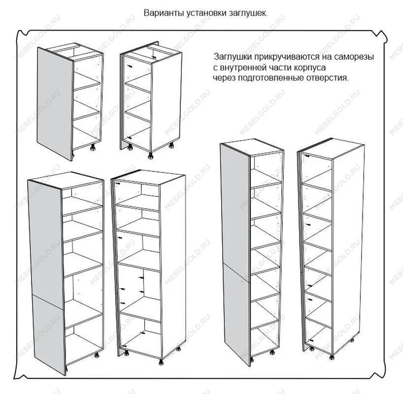 ЗП заглушка пенала(1346), Дублин (1346*16*570) Дуб галифакс белый, 21506 | изображение 2
