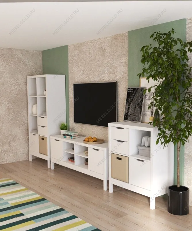 Фора основание металлическое для стеллажа 76х38х18, белый | изображение 2