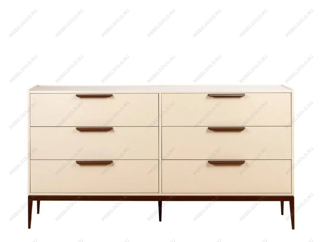 Комод 6 ящиков MARANTA (Кремовый)
