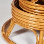 Кресло-качалка Papasan с подушкой Светлый мед, ткань, оранжевый | изображение 4
