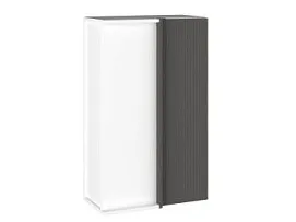 Шкаф 960 ШВП-60 правый, Виста (600*350*960) Экокожа Серый, 26719