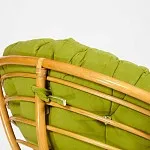 Кресло-качалка Papasan с подушкой Светлый мед, флок Олива | изображение 5
