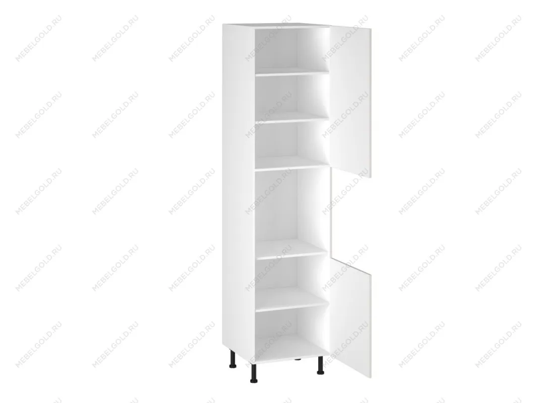 Шкаф-пенал 960 ПГ-60 бок правый МДФ, Виста (600*586*2456) Экокожа Белый, 26288 | изображение 1