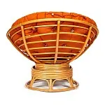 Кресло-качалка Papasan с подушкой Светлый мед, ткань, оранжевый | изображение 5