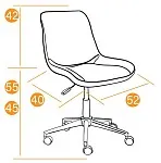 Кресло STYLE Серый, флок | изображение 6