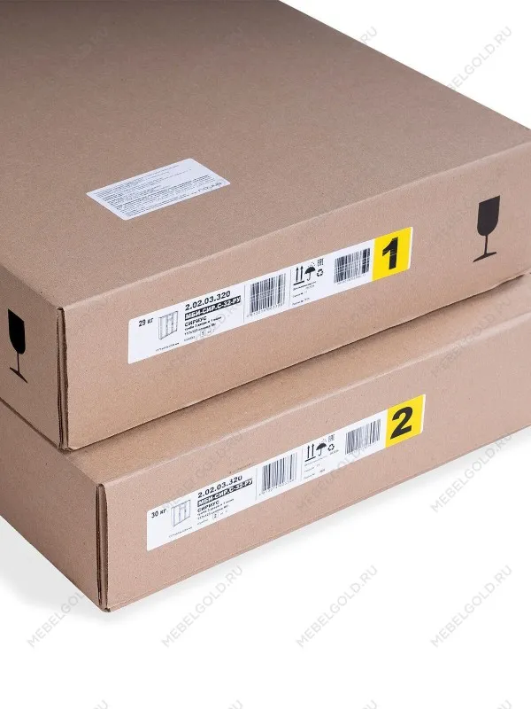 Тумба Сириус 3 двери, 1 ящик, 117х41х124 см, белая | изображение 10