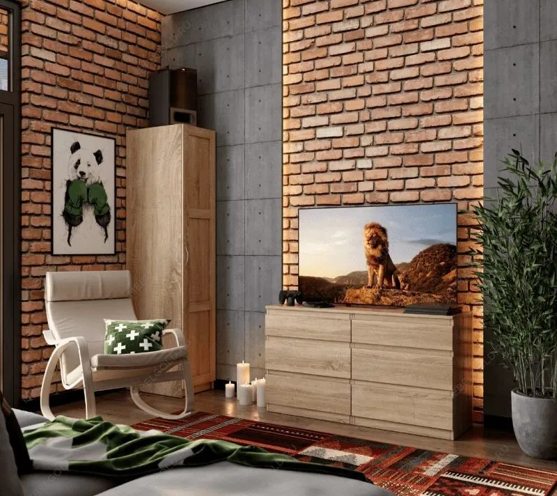 КАСТОР (KULLEN) комод ИКЕА / IKEA 6 ящиков сонома | изображение 5