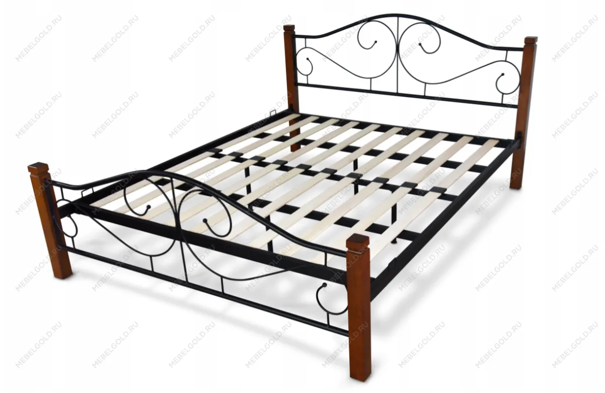 Кровать Halmar VIOLETTA 160 (белый/черный)