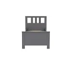 САГА кровать одинарная 90х200 серая | изображение 1