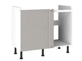 Стол под мойку угловой СМУ-110, Виста (1000*534*870) Экокожа Бежевый, 26504