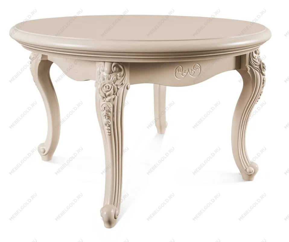 Столик круглый Мокко бежевый