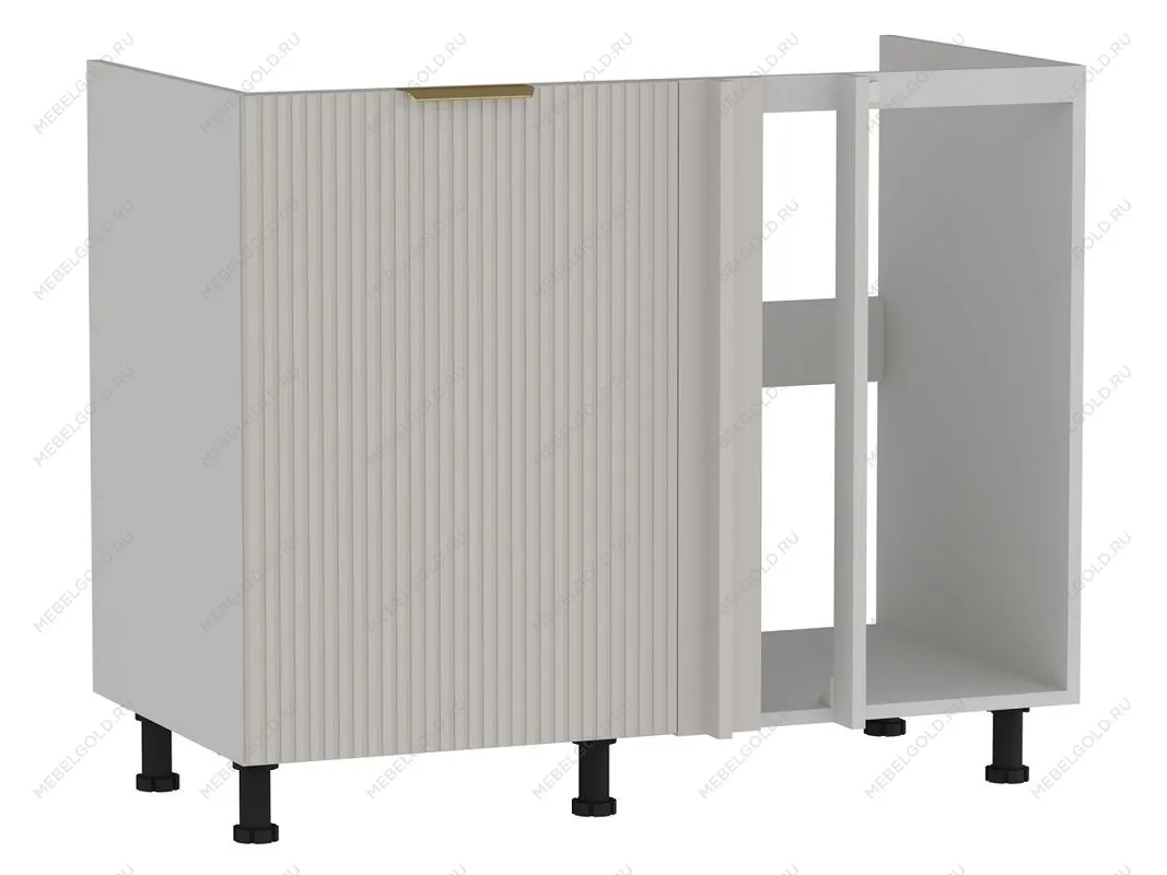 Стол под мойку угловой СМУ-110, Монза (1000*554*820) Экокожа Бежевый, 23114