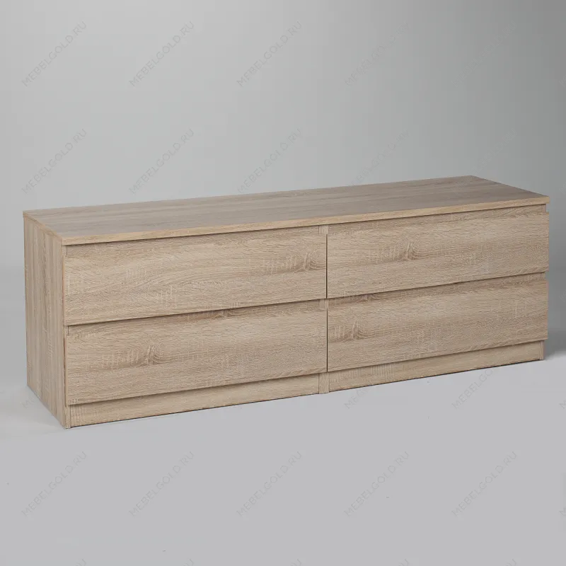 МАЛЬТА комод ИКЕА / IKEA 4 ящика 160х54 сонома | изображение 1