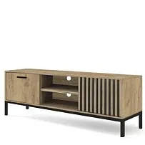 Тумба под телевизор Halmar LAMINO RTV-1 (дуб крафт/черный)