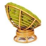 Кресло-качалка Papasan с подушкой Светлый мед, флок Олива | изображение 3