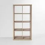 КАЛЛАКС / ФОРА Стеллаж ИКЕА / IKEA 8, прямоуголной формы с двумя рядами ячеек, тамбурат, дуб беленый | изображение 2